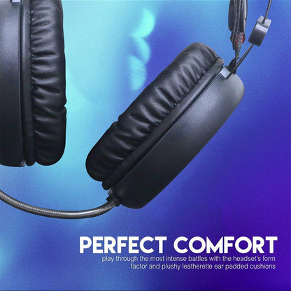 LED Light Gaming Headset with Volume Adjustment and USB Connection