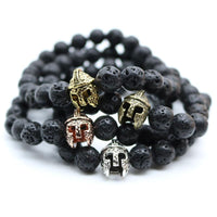 Black Stones and Gold Plated