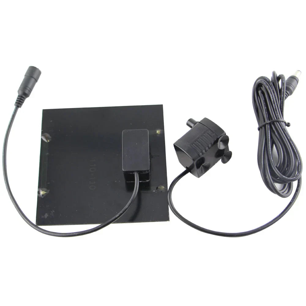 Solar Water Fountain for Pond or Birdbath – Includes 4 Spray Heads