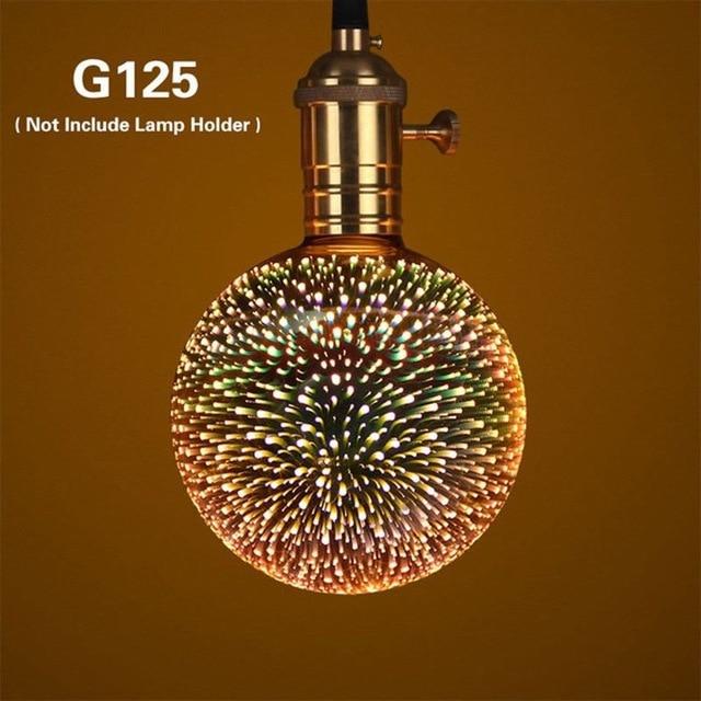 3D LED Night Light with Fireworks Star Effect