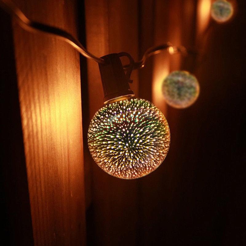 3D LED Night Light with Fireworks Star Effect