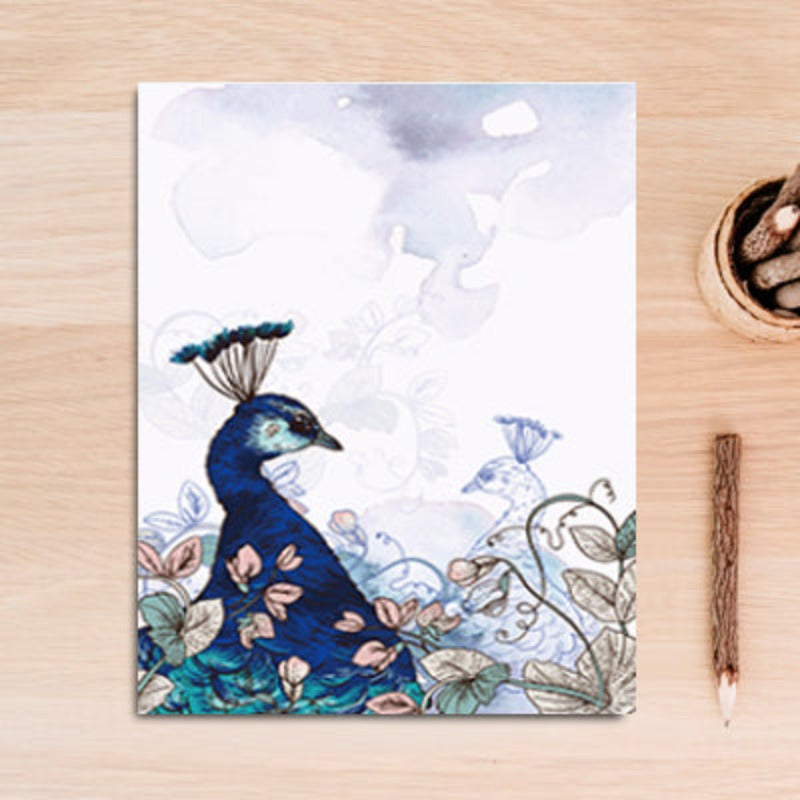 Peacock and Floral Canvas Art Print for Wall Decor