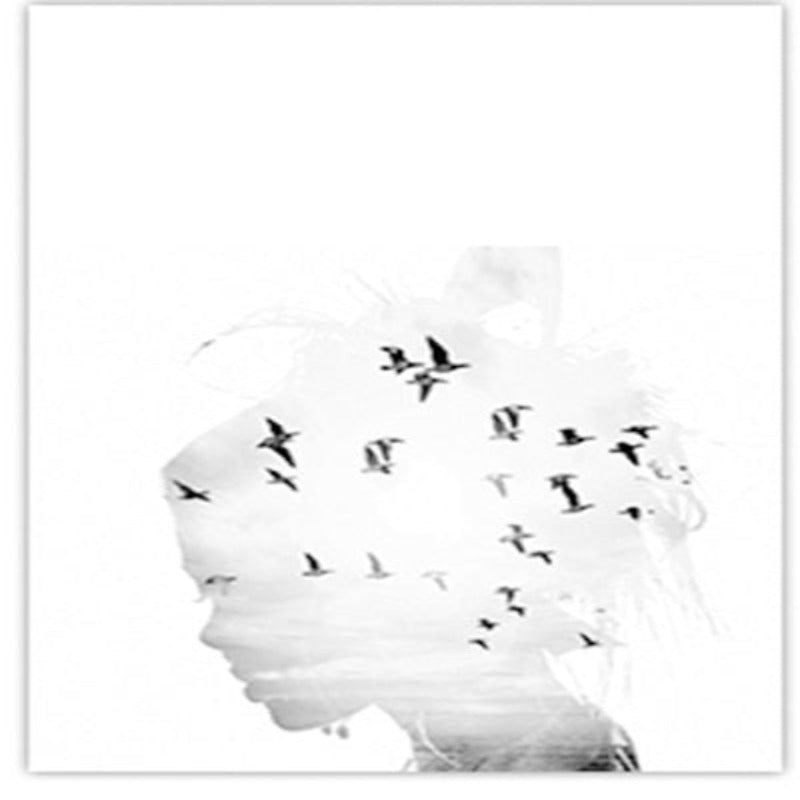 Highland Landscape Canvas Art – Black and White Wall Decor