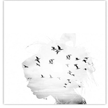 Highland Landscape Canvas Art – Black and White Wall Decor