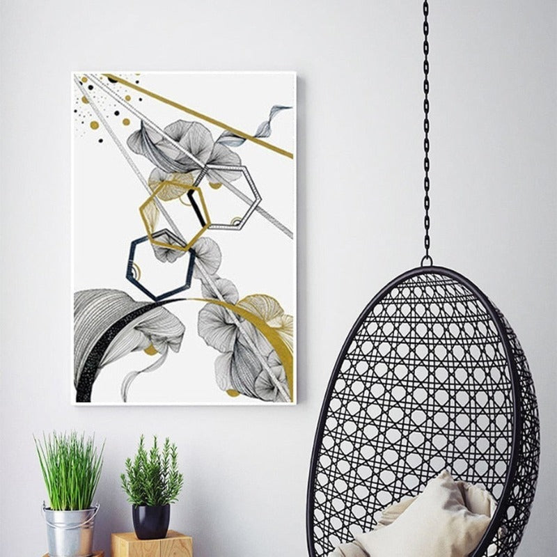 Charming Floral Abstract Canvas Art for Modern Spaces