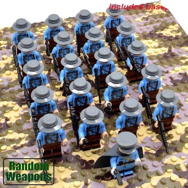 Building Block Set with 21 Pieces - WWII Army Soldier Theme