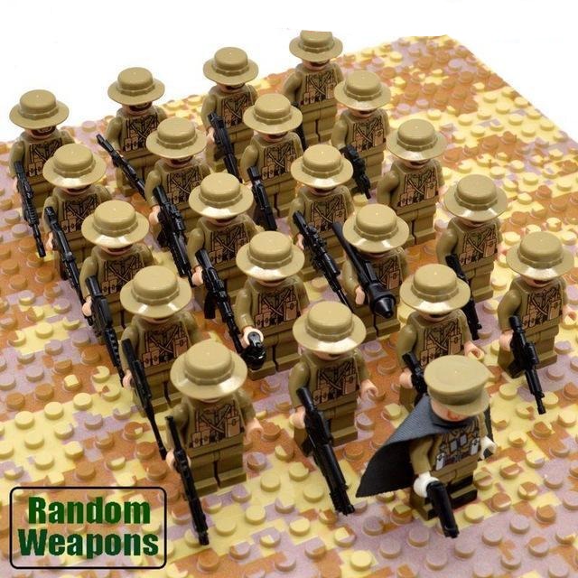 Building Block Set with 21 Pieces - WWII Army Soldier Theme