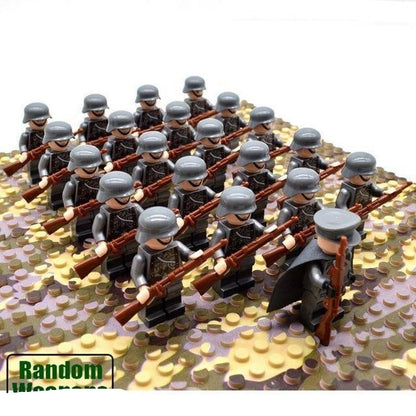 Building Block Set with 21 Pieces - WWII Army Soldier Theme