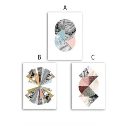 Vibrant Marble Abstract Canvas Art for Elegant Interiors