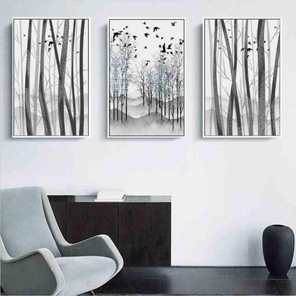 Nature-Inspired Abstract Canvas Art for Elegant Decor