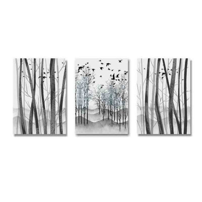 Nature-Inspired Abstract Canvas Art for Elegant Decor