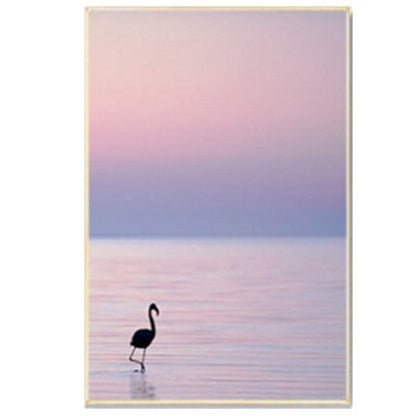 Canvas Art Print of Stunning Sunset over the Sea