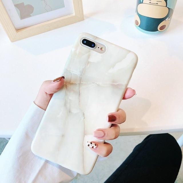 Soft Marble iPhone Case – Stylish Protection