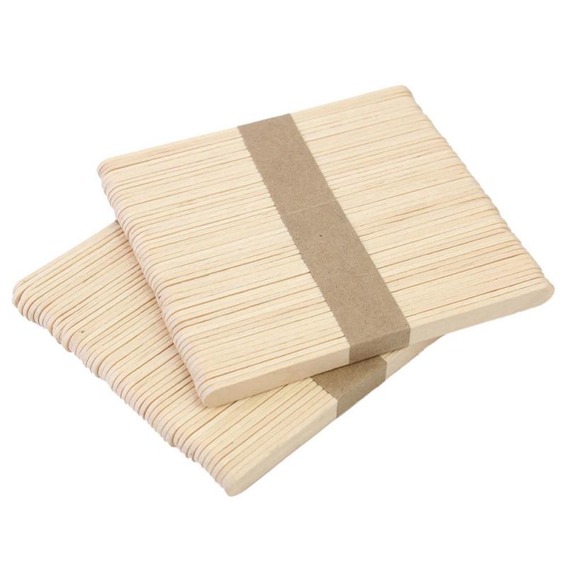 Pack of 50 Wooden Wax Applicator Spatulas