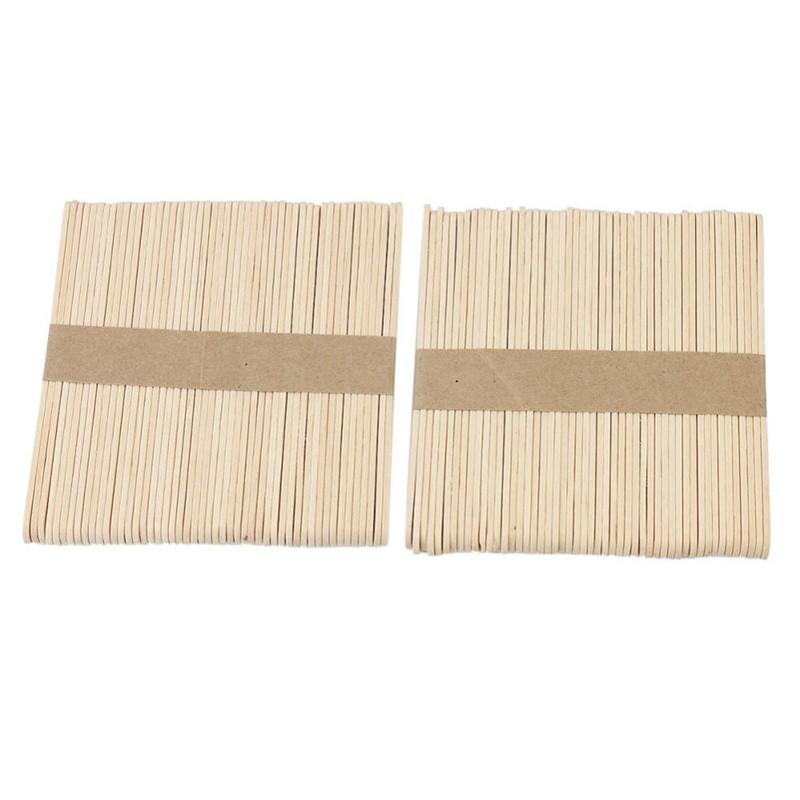 Pack of 50 Wooden Wax Applicator Spatulas
