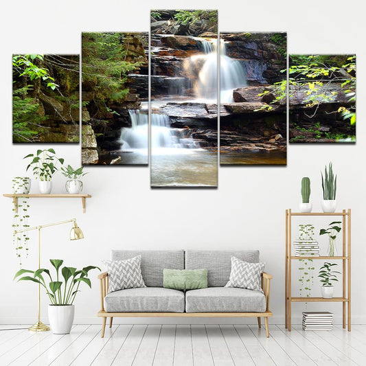 Canvas Art Print of a Stunning Waterfall for Wall Decor