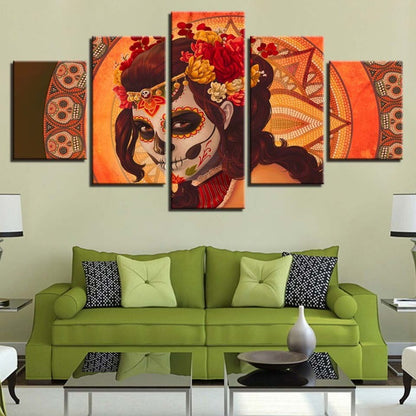 Canvas Art Print of La Catrina - Elegant Wall Decor
