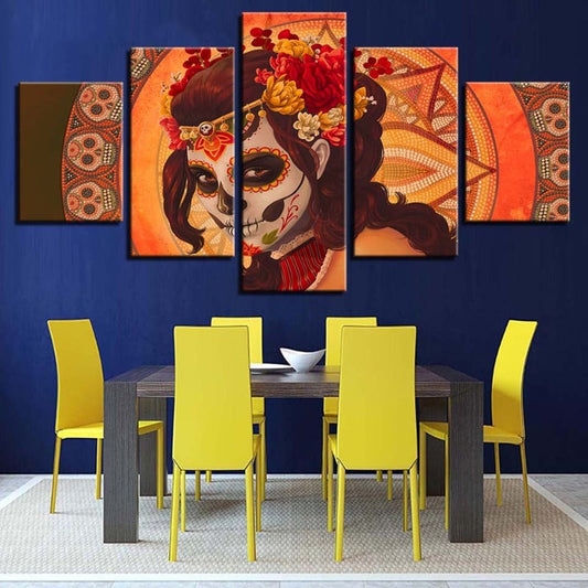 Canvas Art Print of La Catrina - Elegant Wall Decor
