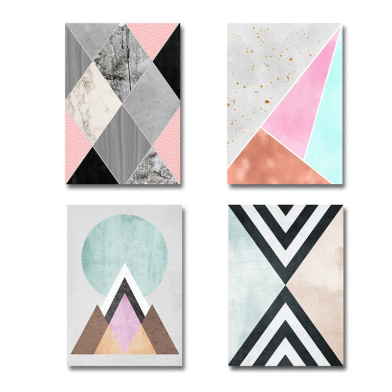 Stylish Geometric Canvas Art for Modern Interiors