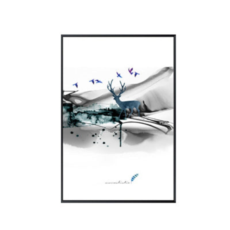 Chic Parisian Deer Canvas Art - Eiffel Tower Inspiration