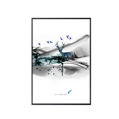 Chic Parisian Deer Canvas Art - Eiffel Tower Inspiration