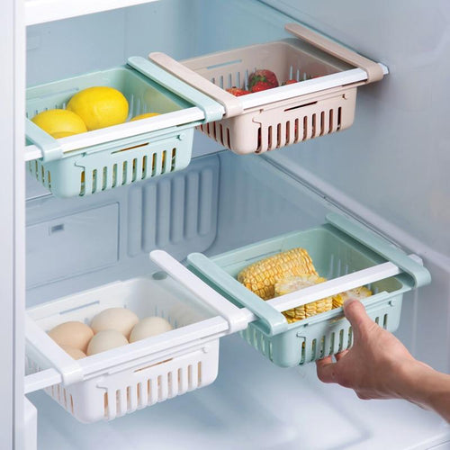 Expandable Kitchen Fridge Organizer Shelf