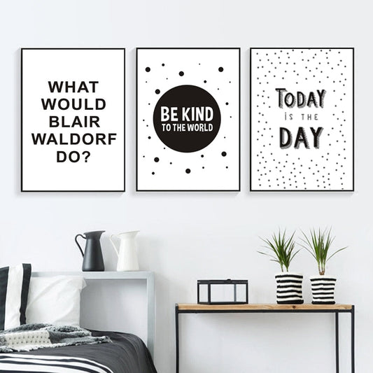 Canvas Wall Art - 'Be Kind To The World' Inspirational Painting