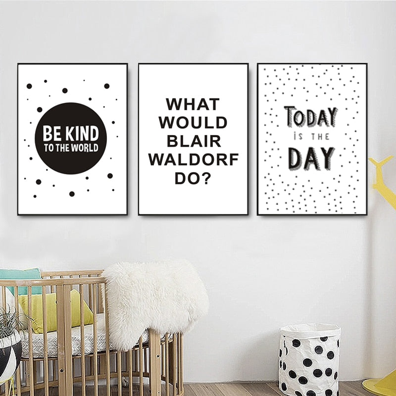Canvas Wall Art - 'Be Kind To The World' Inspirational Painting