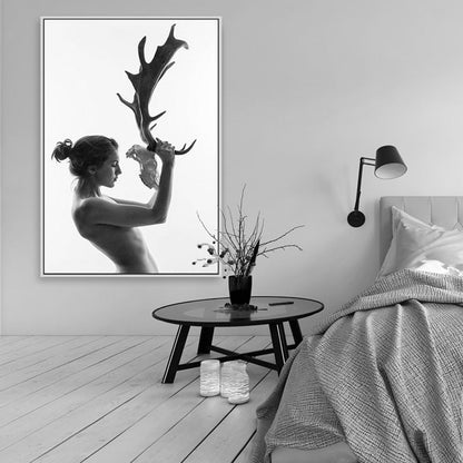 Canvas Wall Art Paintings featuring Antlers for Women