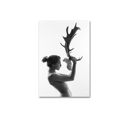 Canvas Wall Art Paintings featuring Antlers for Women