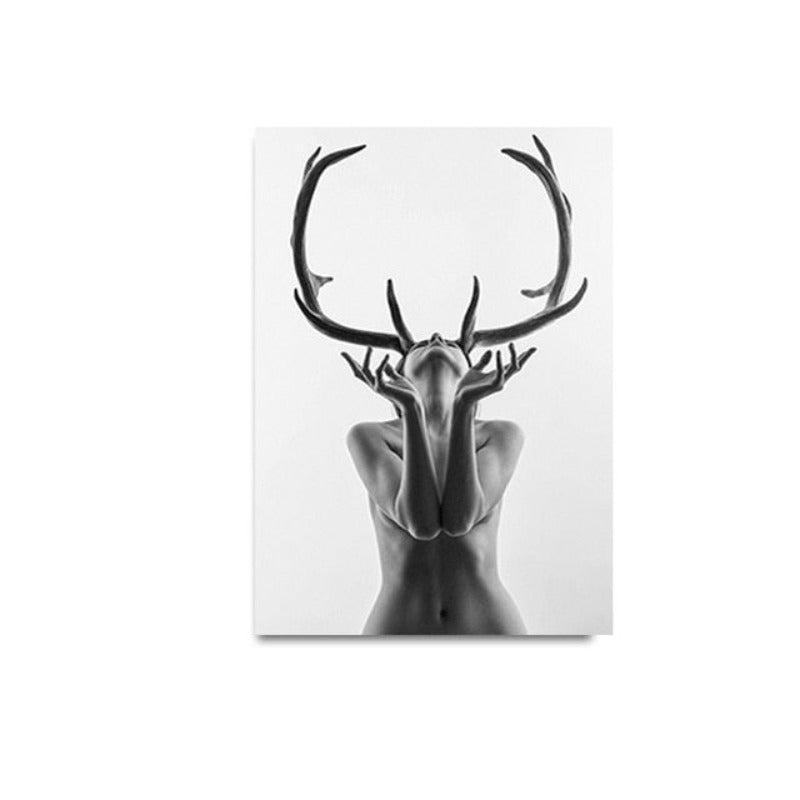 Canvas Wall Art Paintings featuring Antlers for Women