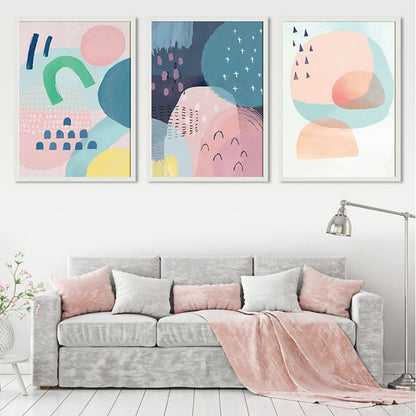 Charming Pink Abstract Princess - Canvas Wall Art Décor