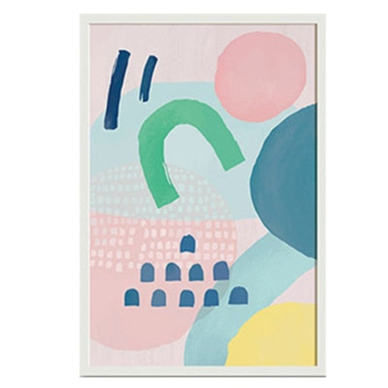 Charming Pink Abstract Princess - Canvas Wall Art Décor