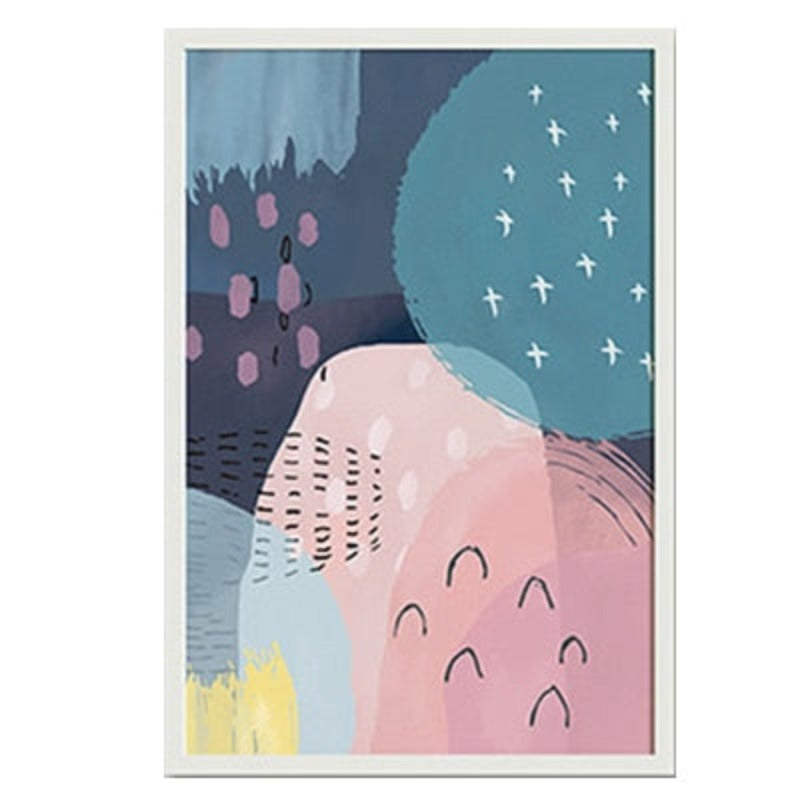 Charming Pink Abstract Princess - Canvas Wall Art Décor