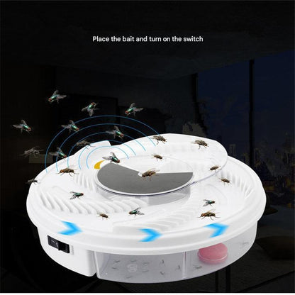 USB Electric Fly Trap - Eco-Friendly, Silent, 5 Attracting Holes, Reusable