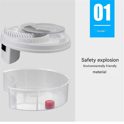 USB Electric Fly Trap - Eco-Friendly, Silent, 5 Attracting Holes, Reusable