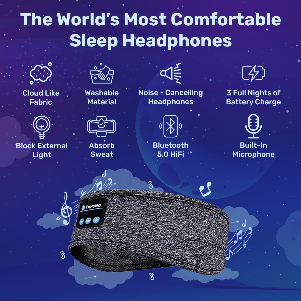 Noise-Canceling Sleep Headphones for Peaceful Sleep
