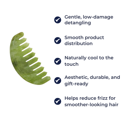 Detangling Brush for Curly Thick Hair – Anti-Static Jade Finish
