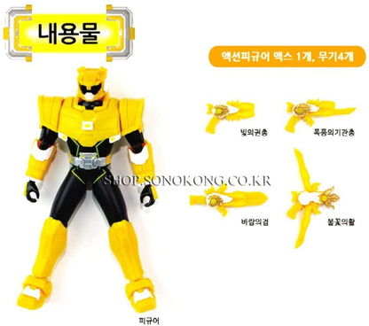 Mini Action Figure Robot Gel Max - Korean Animation Collectible with Posing Joints and Combat Gear