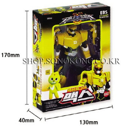 Mini Action Figure Robot Gel Max - Korean Animation Collectible with Posing Joints and Combat Gear