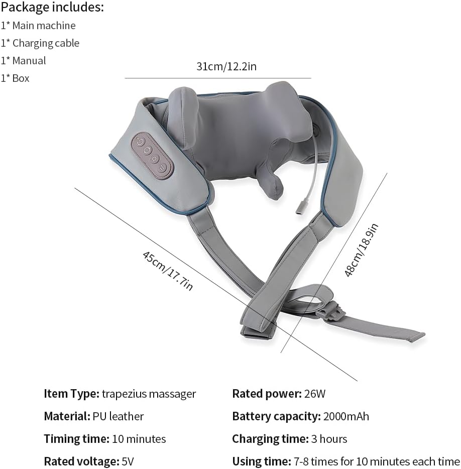 Rechargeable Neck and Back Relief Massager