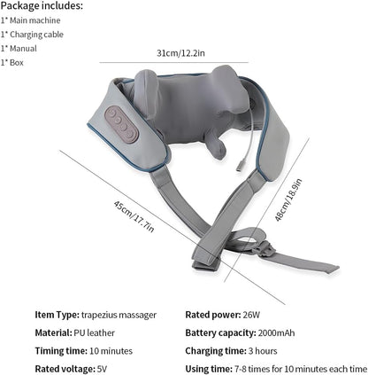 Rechargeable Neck and Back Relief Massager