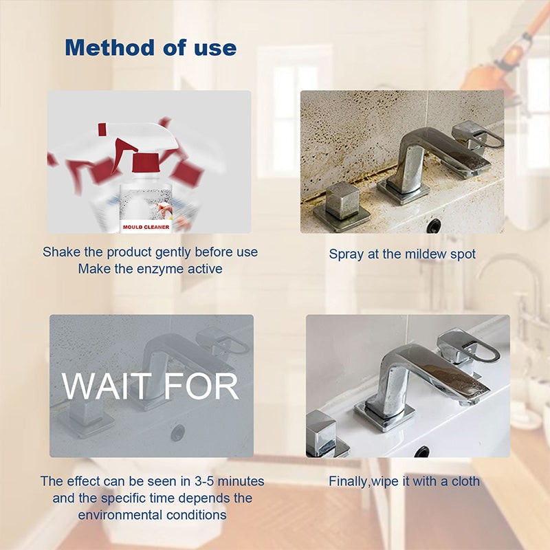 Rapid Action Mold Eliminator Spray for Stubborn Stains