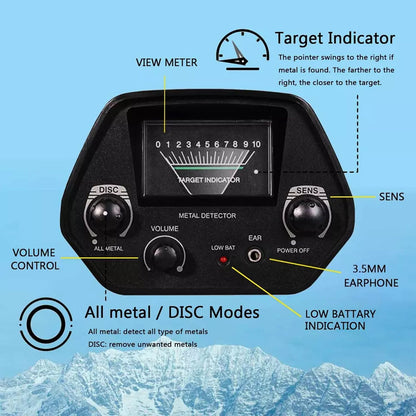 Metal Detector with Waterproof Design
