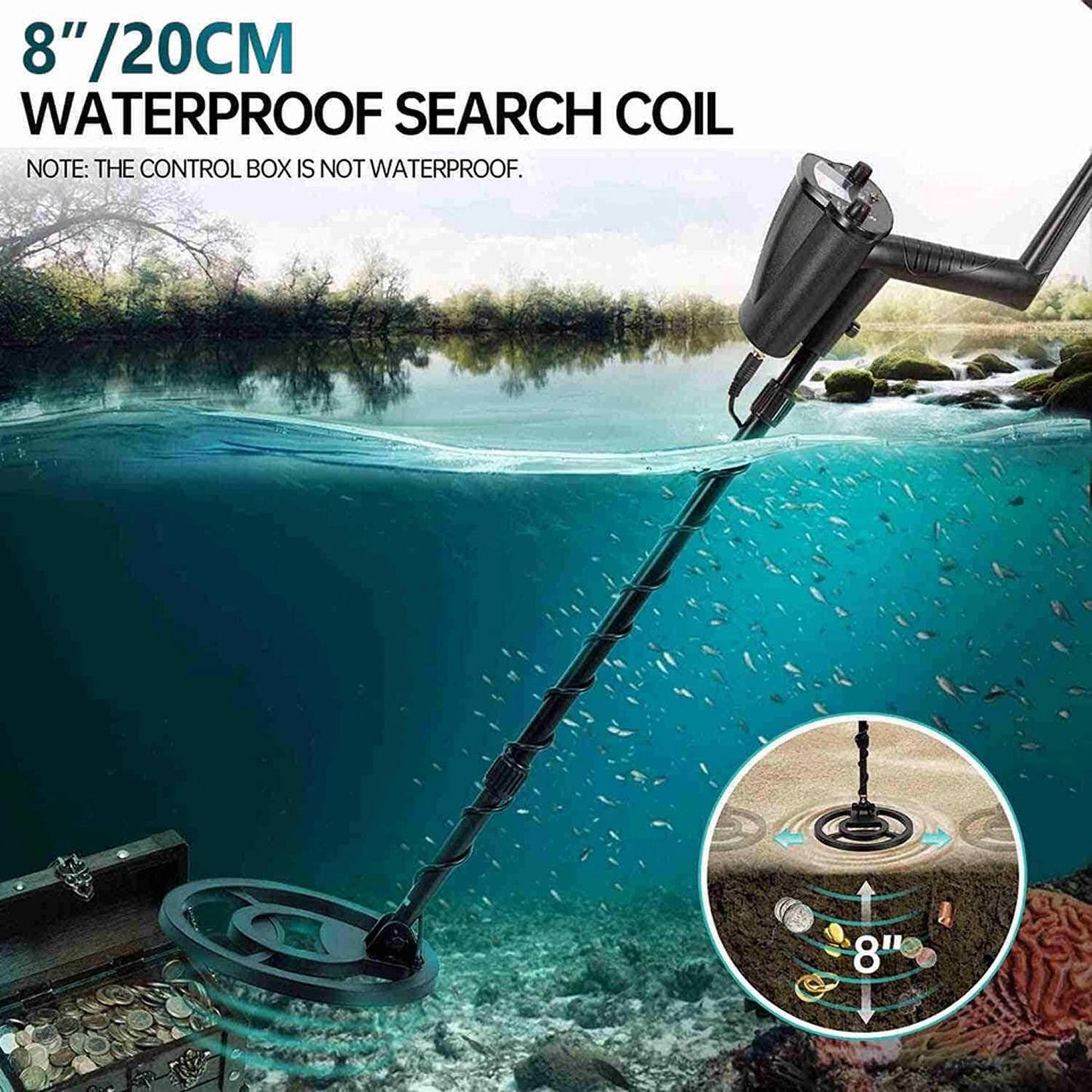 Metal Detector with Waterproof Design