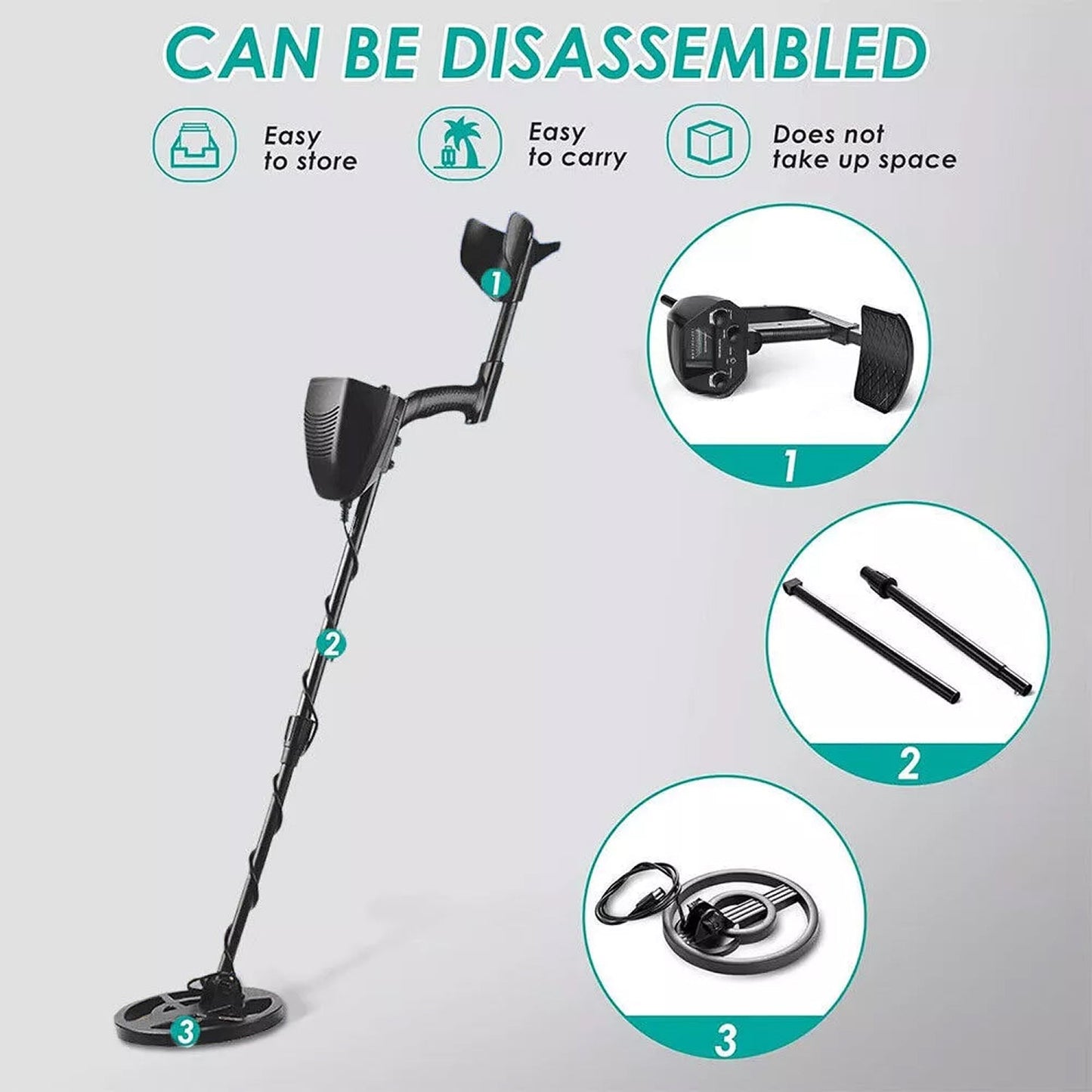 Metal Detector with Waterproof Design