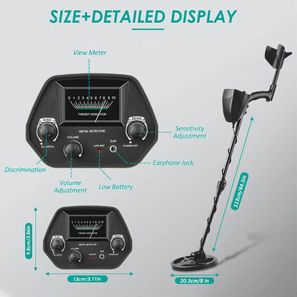 Metal Detector with Waterproof Design