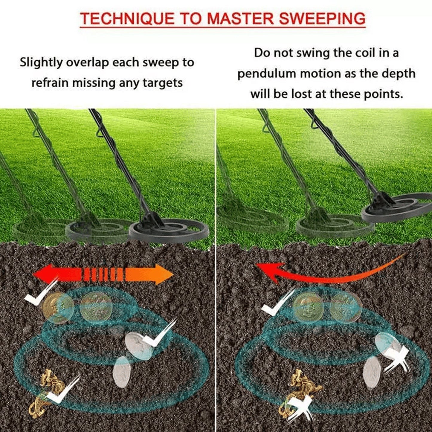 Metal Detector with Waterproof Design