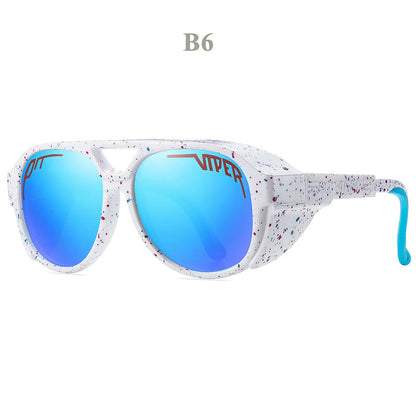 UV400 Motorcycle Sunglasses with Windproof Design