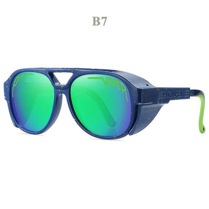 UV400 Motorcycle Sunglasses with Windproof Design